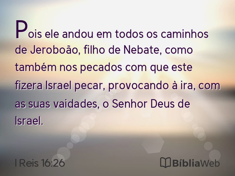 I Reis 16:26 em imagem para compartilhar