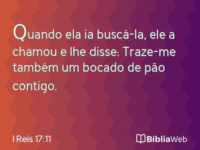 I Reis 17:11 em imagem para compartilhar