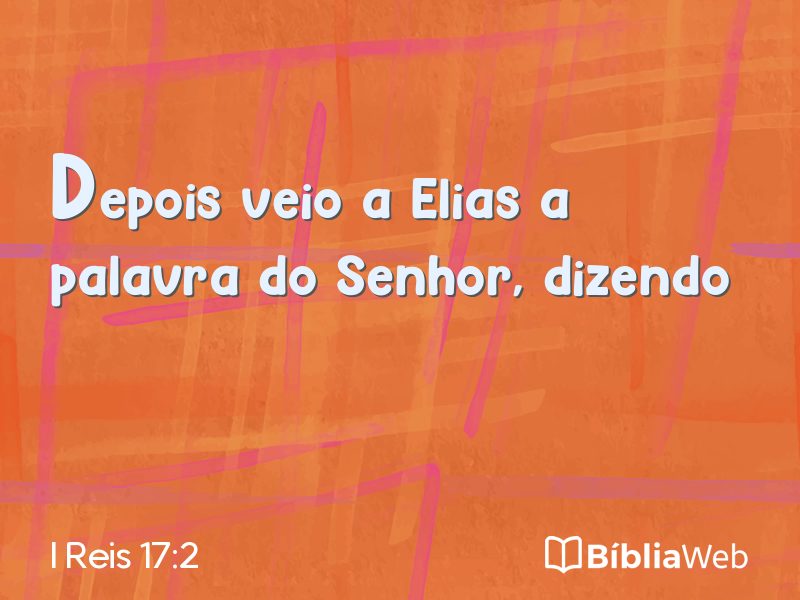 I Reis 17:2 em imagem para compartilhar