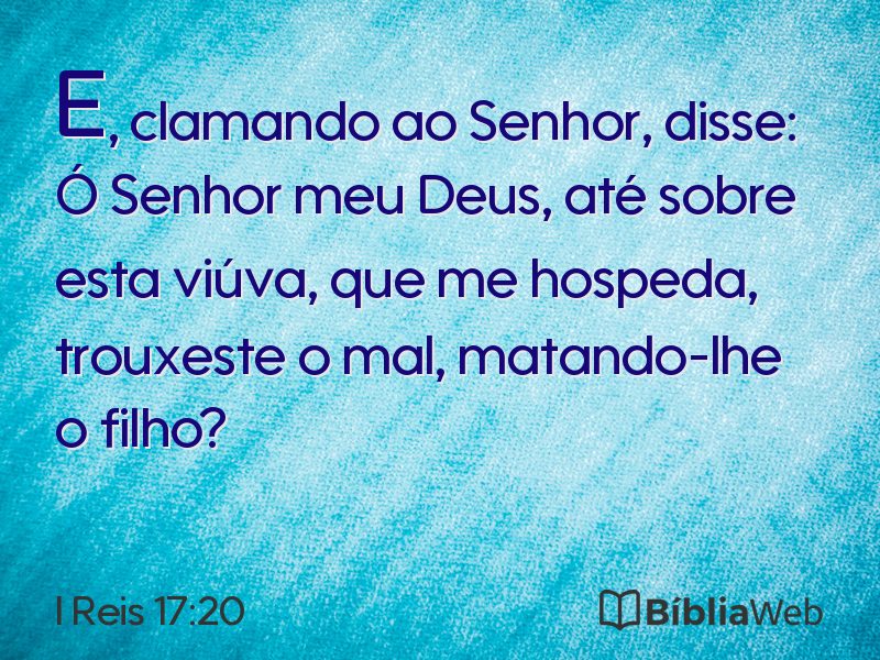 I Reis 17:20 em imagem para compartilhar