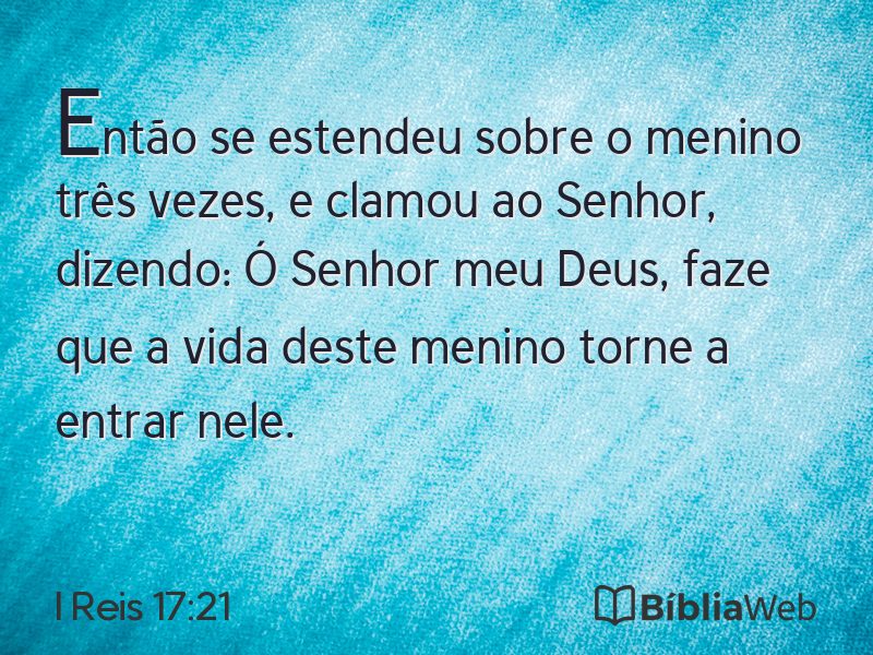 I Reis 17:21 em imagem para compartilhar
