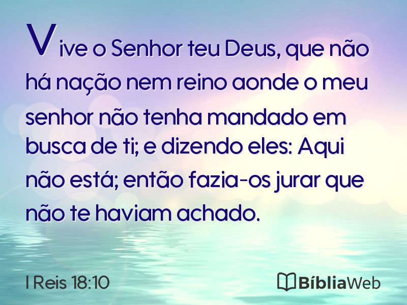 I Reis 18:10 em imagem para compartilhar