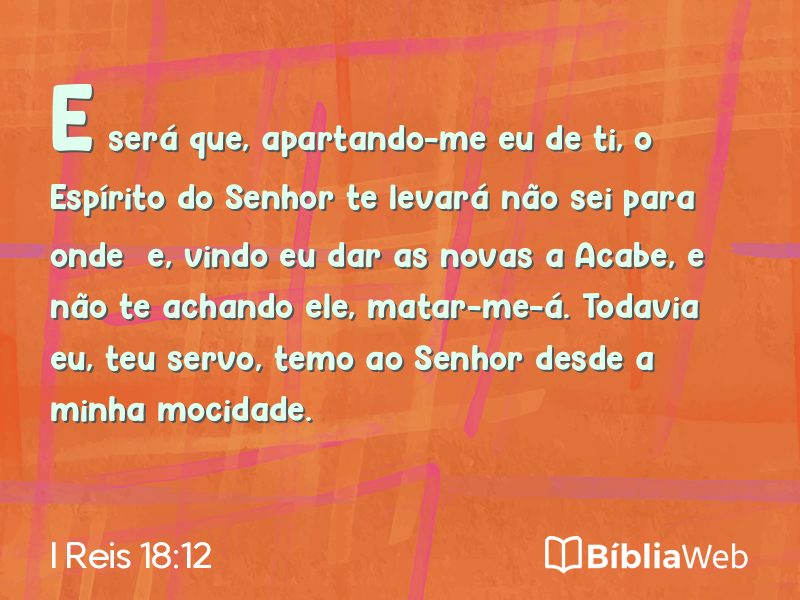 I Reis 18:12 em imagem para compartilhar