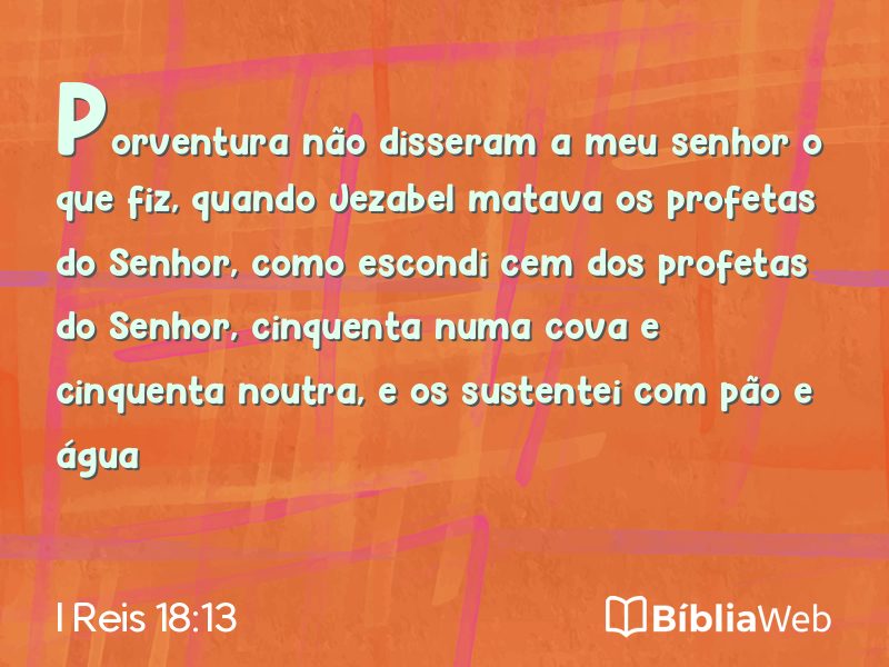 I Reis 18:13 em imagem para compartilhar