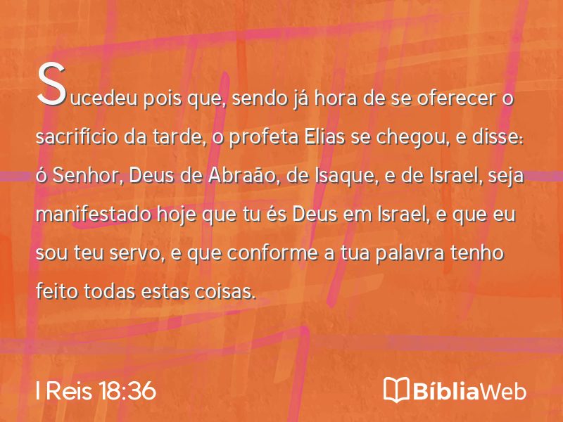 I Reis 18:36 em imagem para compartilhar