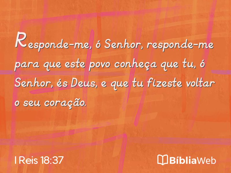 I Reis 18:37 em imagem para compartilhar