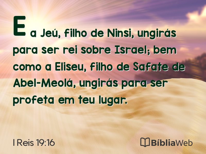 I Reis 19:16 em imagem para compartilhar