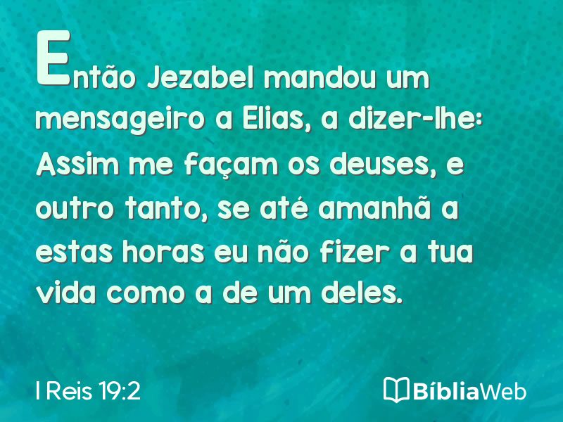 I Reis 19:2 em imagem para compartilhar