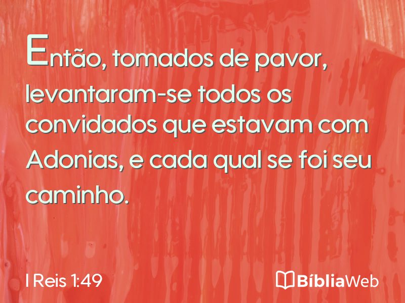 I Reis 1:49 em imagem para compartilhar