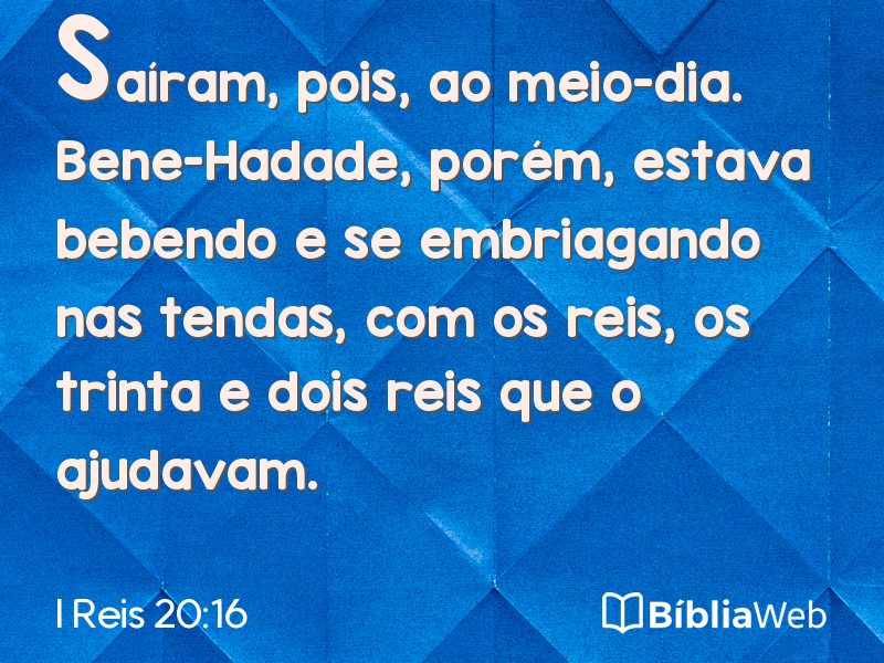 I Reis 20:16 em imagem para compartilhar