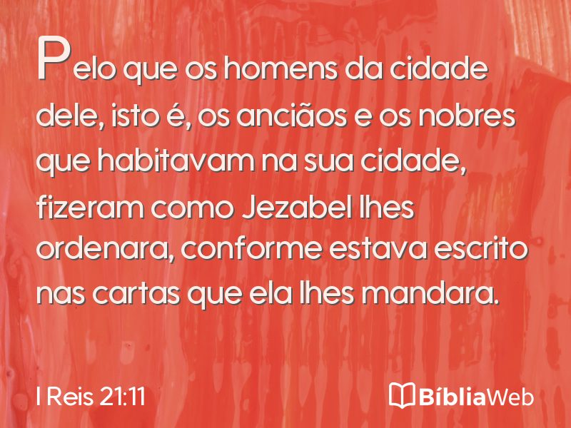 I Reis 21:11 em imagem para compartilhar