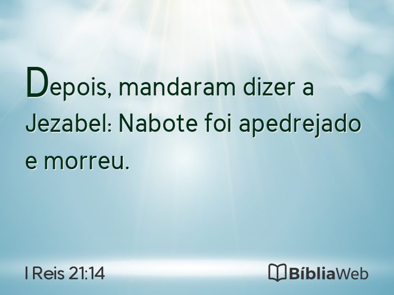 I Reis 21:14 em imagem para compartilhar