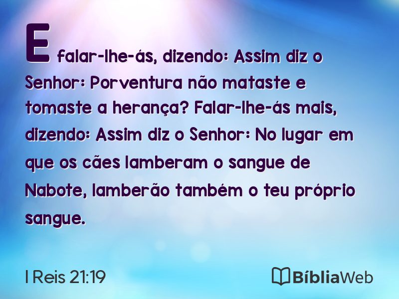 I Reis 21:19 em imagem para compartilhar