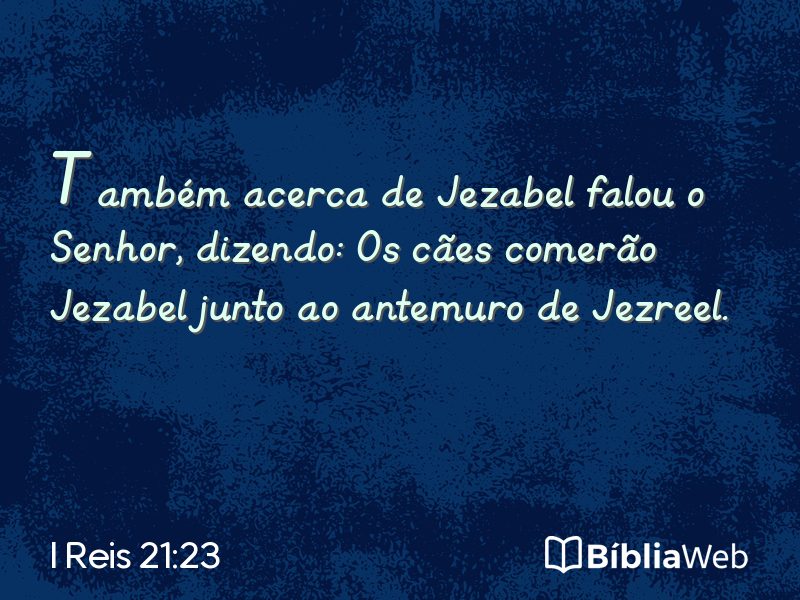 I Reis 21:23 em imagem para compartilhar