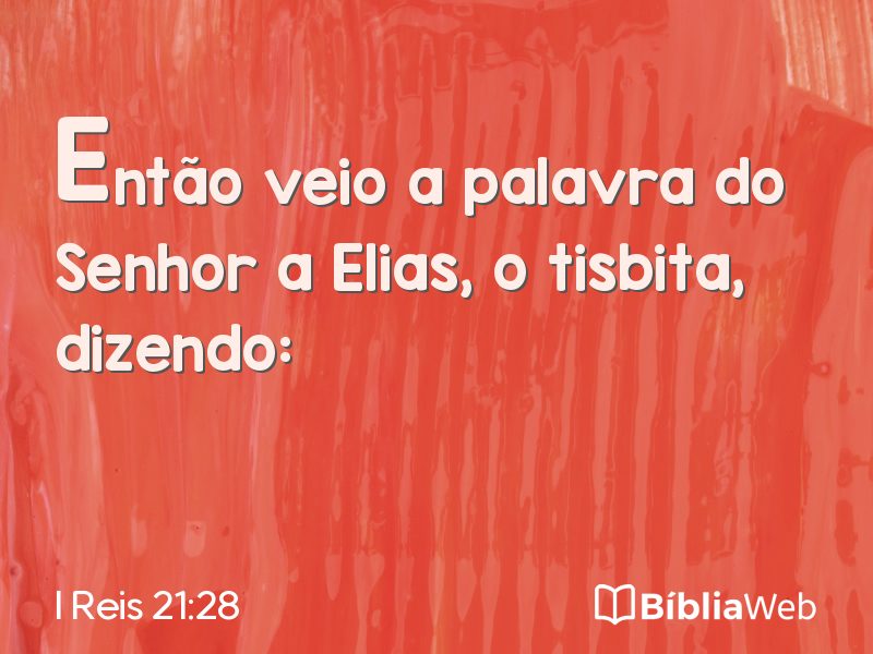I Reis 21:28 em imagem para compartilhar