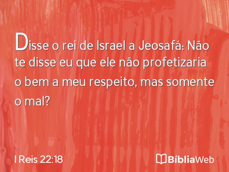 I Reis 22:18 em imagem para compartilhar