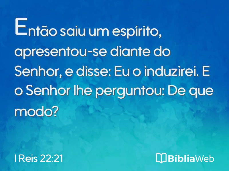 I Reis 22:21 em imagem para compartilhar