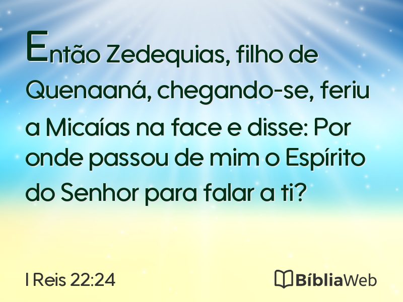 I Reis 22:24 em imagem para compartilhar