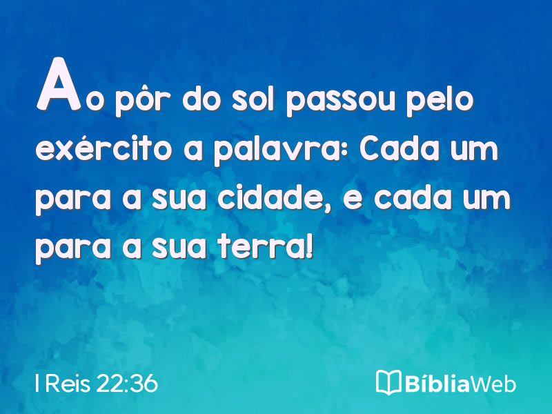I Reis 22:36 em imagem para compartilhar