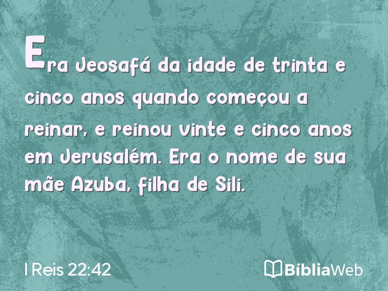 I Reis 22:42 em imagem para compartilhar