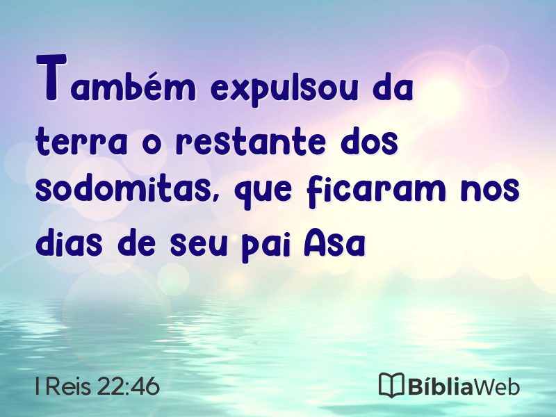 I Reis 22:46 em imagem para compartilhar