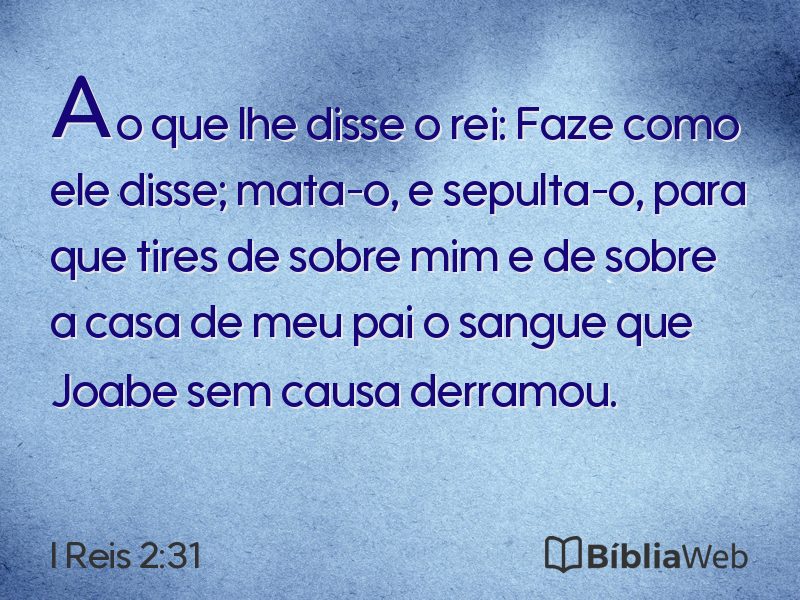 I Reis 2:31 em imagem para compartilhar