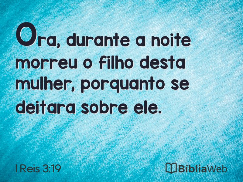I Reis 3:19 em imagem para compartilhar