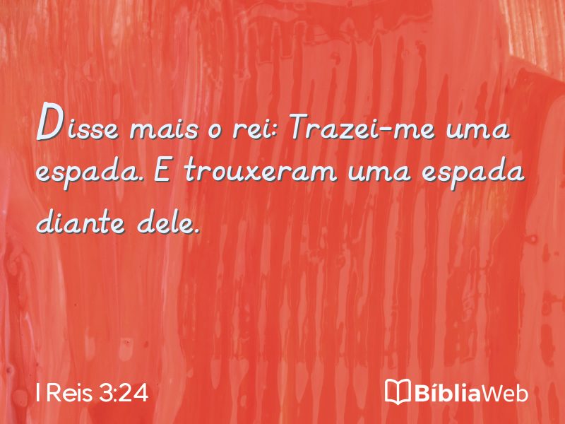 I Reis 3:24 em imagem para compartilhar