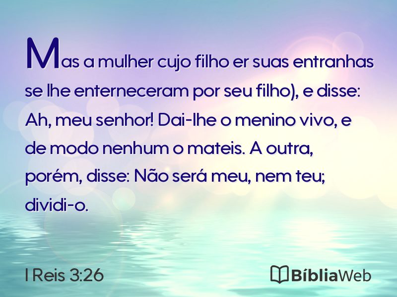 I Reis 3:26 em imagem para compartilhar