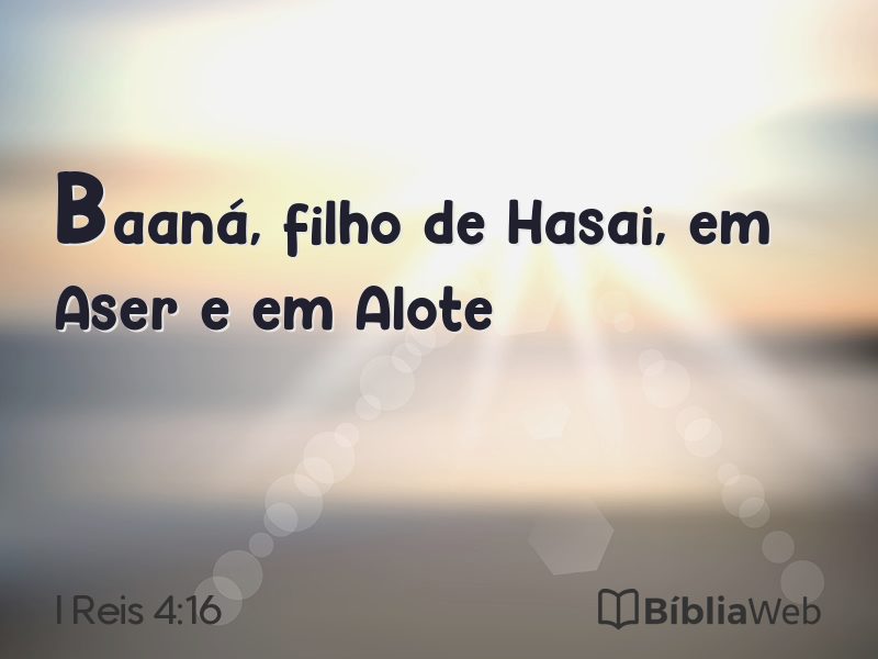 I Reis 4:16 em imagem para compartilhar