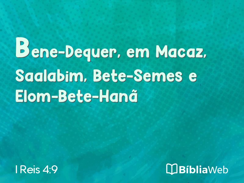 I Reis 4:9 em imagem para compartilhar