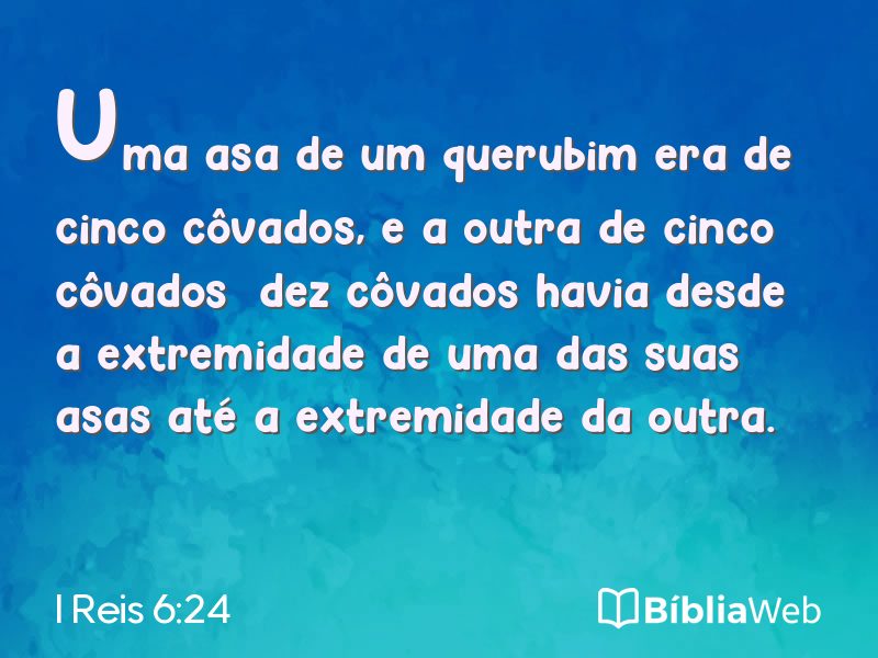 I Reis 6:24 em imagem para compartilhar