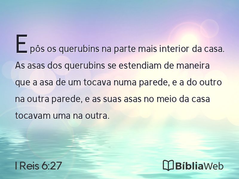 I Reis 6:27 em imagem para compartilhar