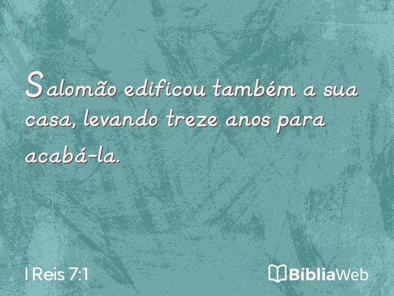 I Reis 7:1 em imagem para compartilhar