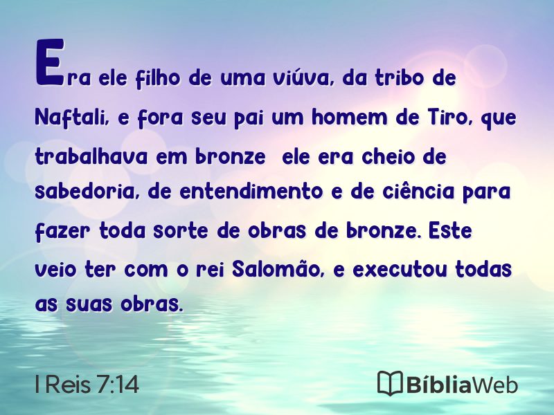 I Reis 7:14 em imagem para compartilhar
