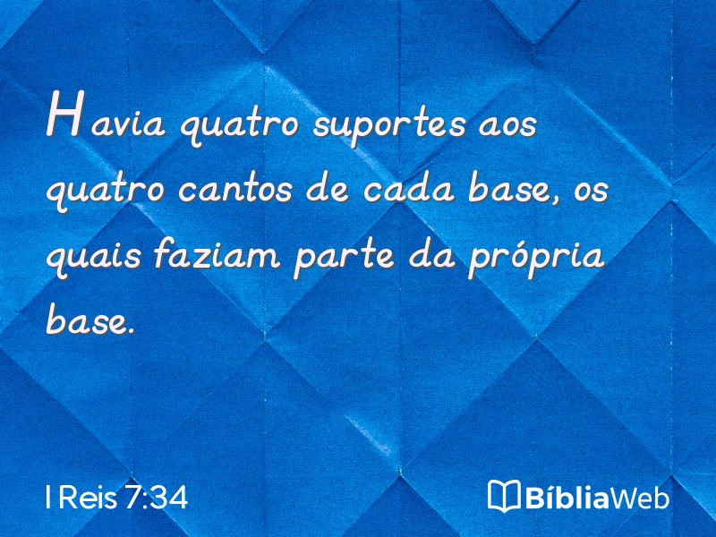 I Reis 7:34 em imagem para compartilhar