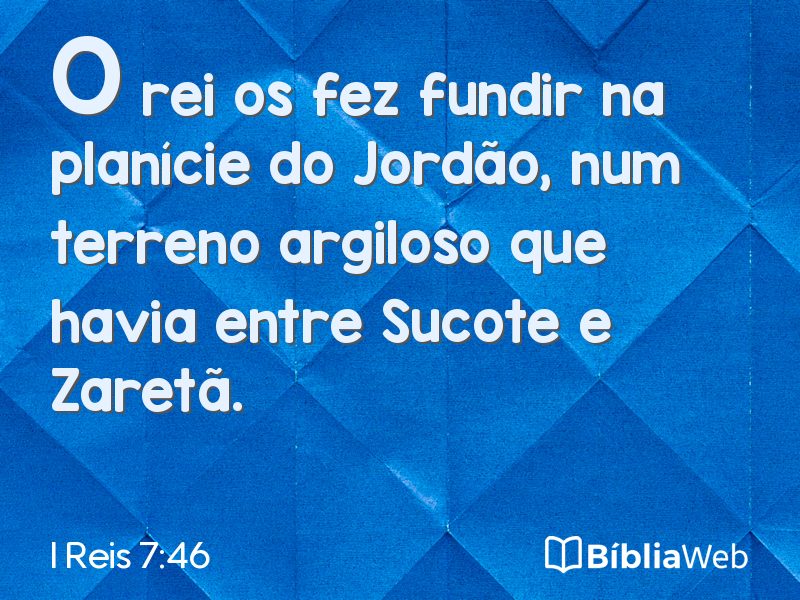 I Reis 7:46 em imagem para compartilhar