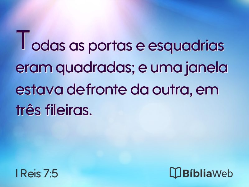 I Reis 7:5 em imagem para compartilhar