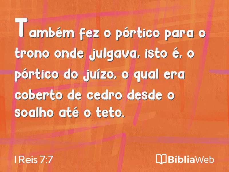 I Reis 7:7 em imagem para compartilhar