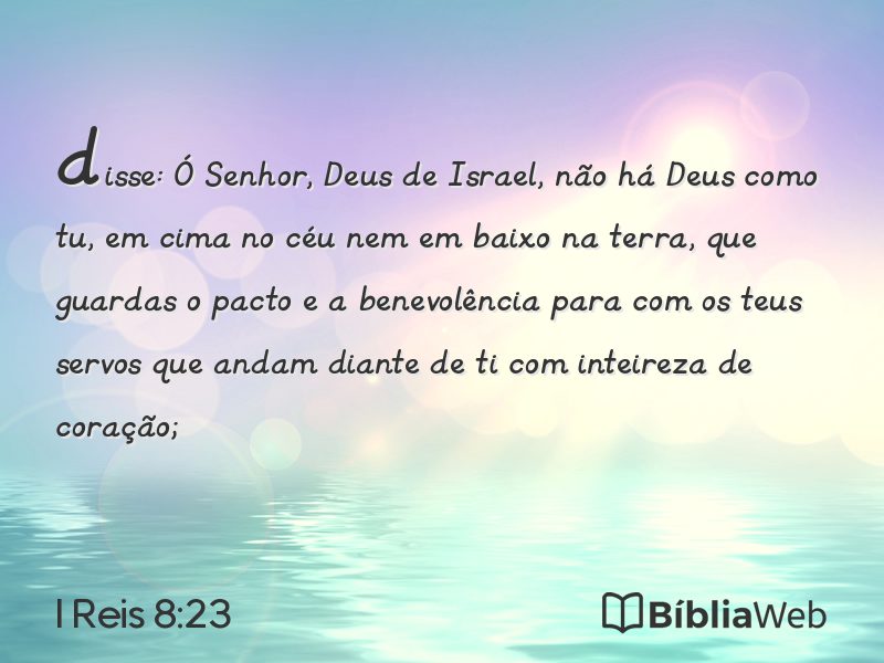 I Reis 8:23 em imagem para compartilhar