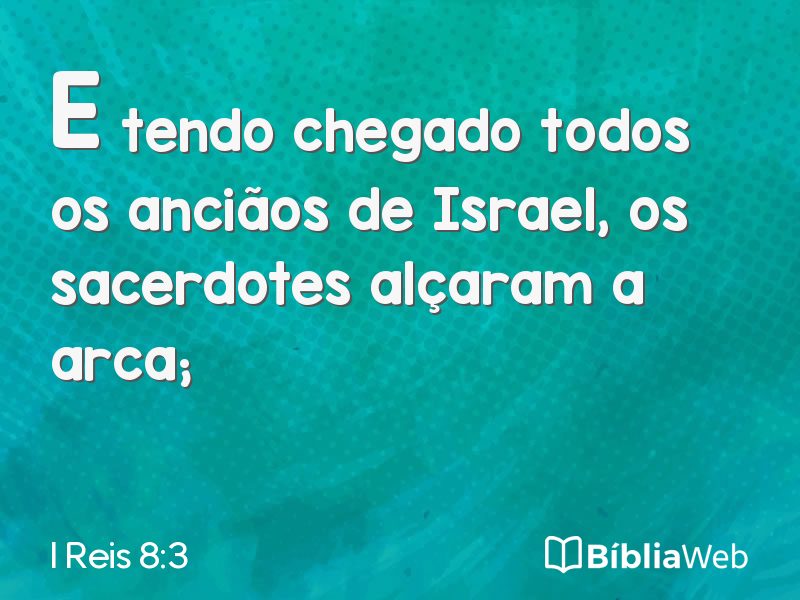 I Reis 8:3 em imagem para compartilhar