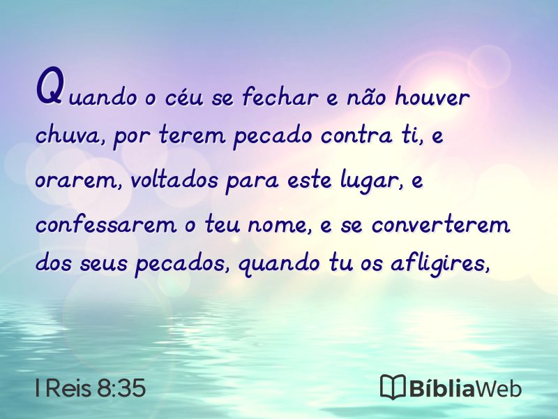 I Reis 8:35 em imagem para compartilhar