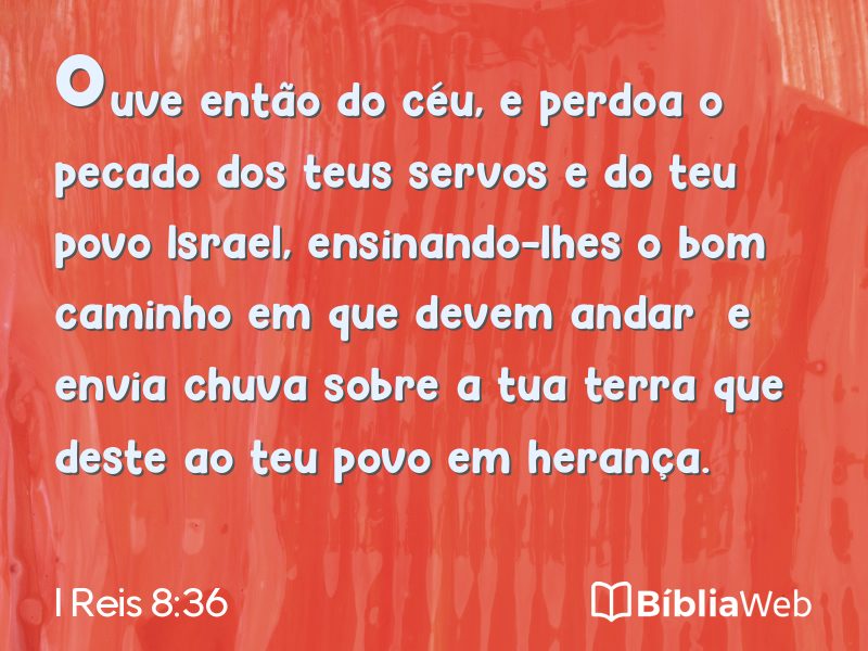 I Reis 8:36 em imagem para compartilhar