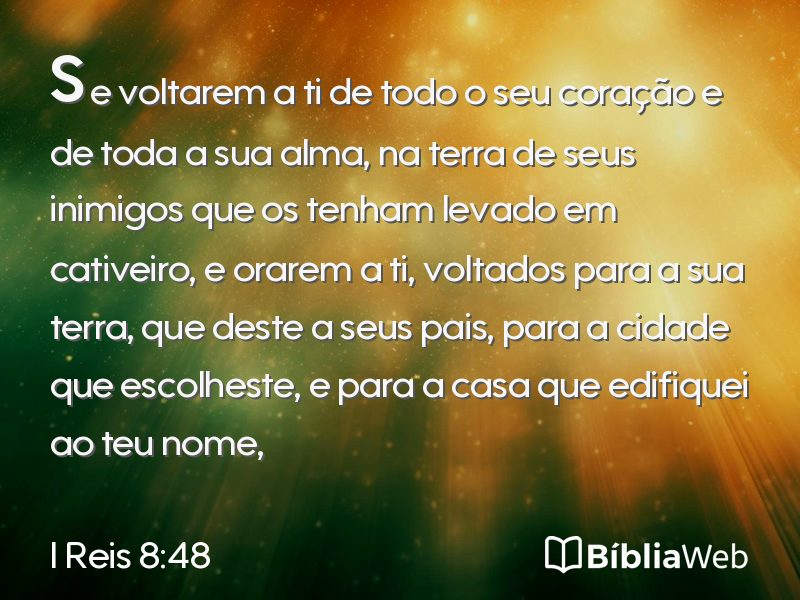 I Reis 8:48 em imagem para compartilhar