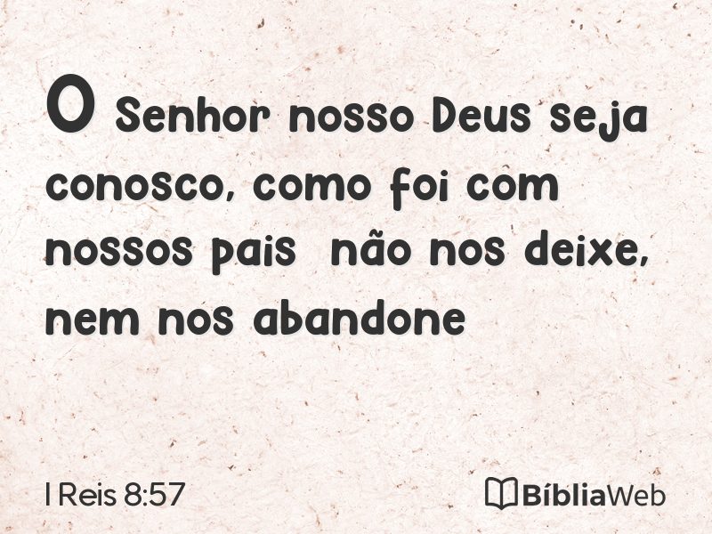 I Reis 8:57 em imagem para compartilhar