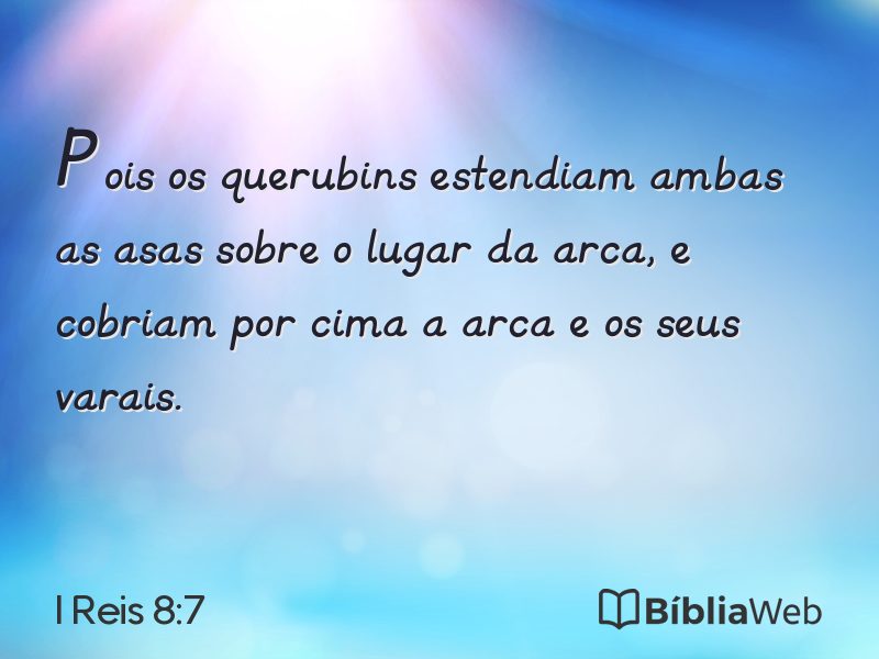 I Reis 8:7 em imagem para compartilhar