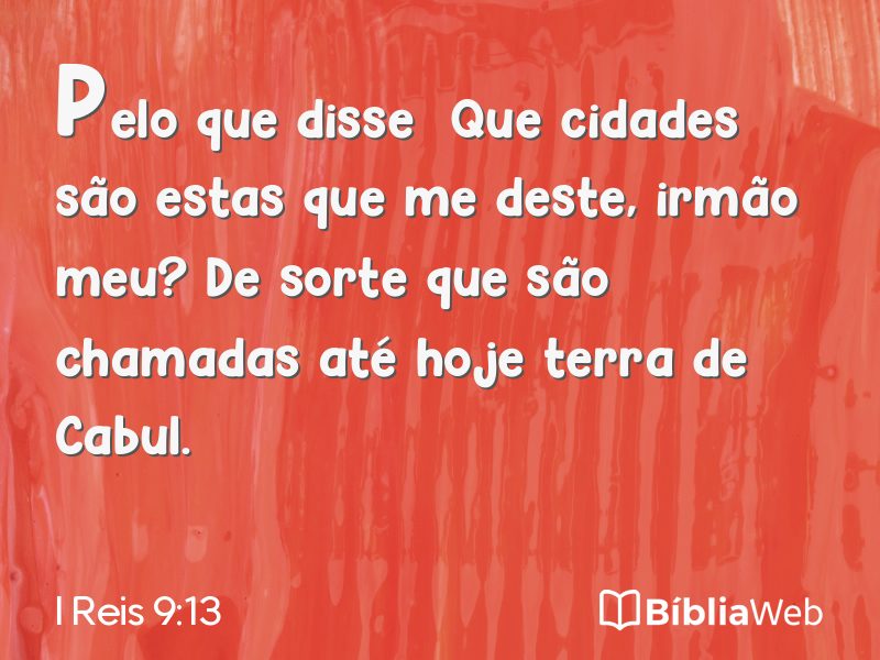 I Reis 9:13 em imagem para compartilhar