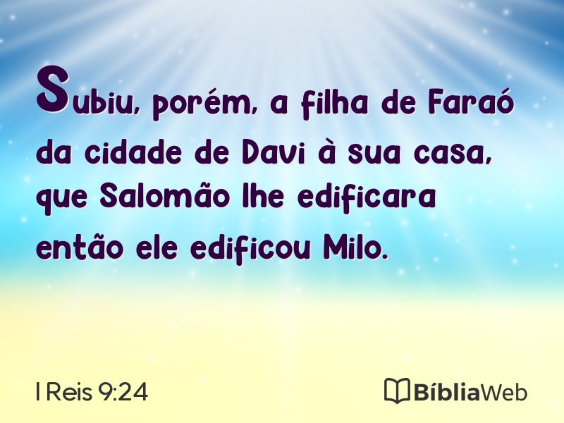 I Reis 9:24 em imagem para compartilhar