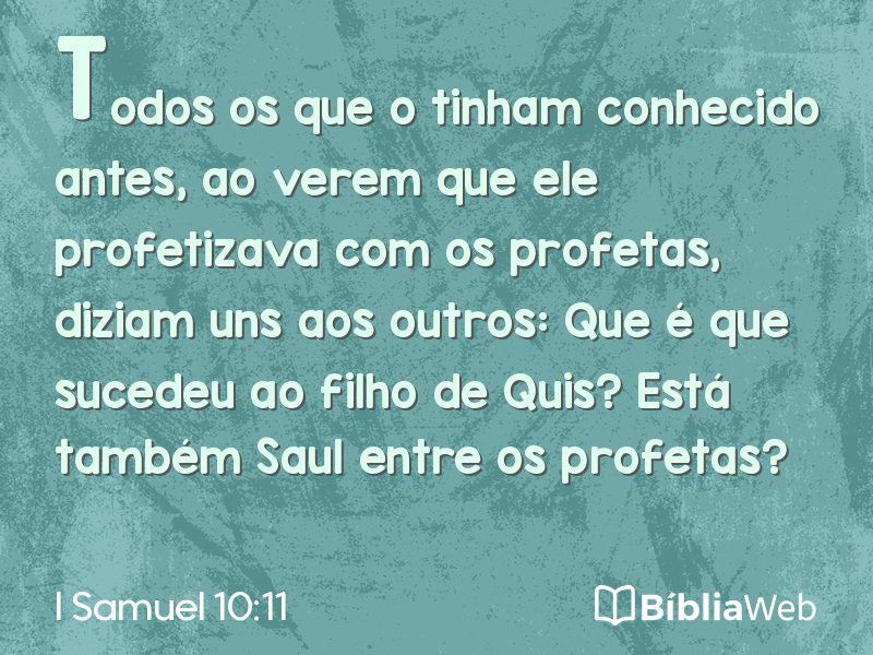 I Samuel 10:11 em imagem para compartilhar