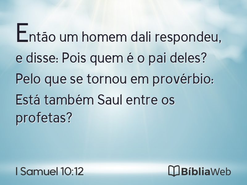 I Samuel 10:12 em imagem para compartilhar